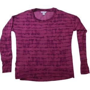 Athleta Sundown Pink & Purple tiedye sweatshirt  Oversized Modal/Poly/Lycra Med